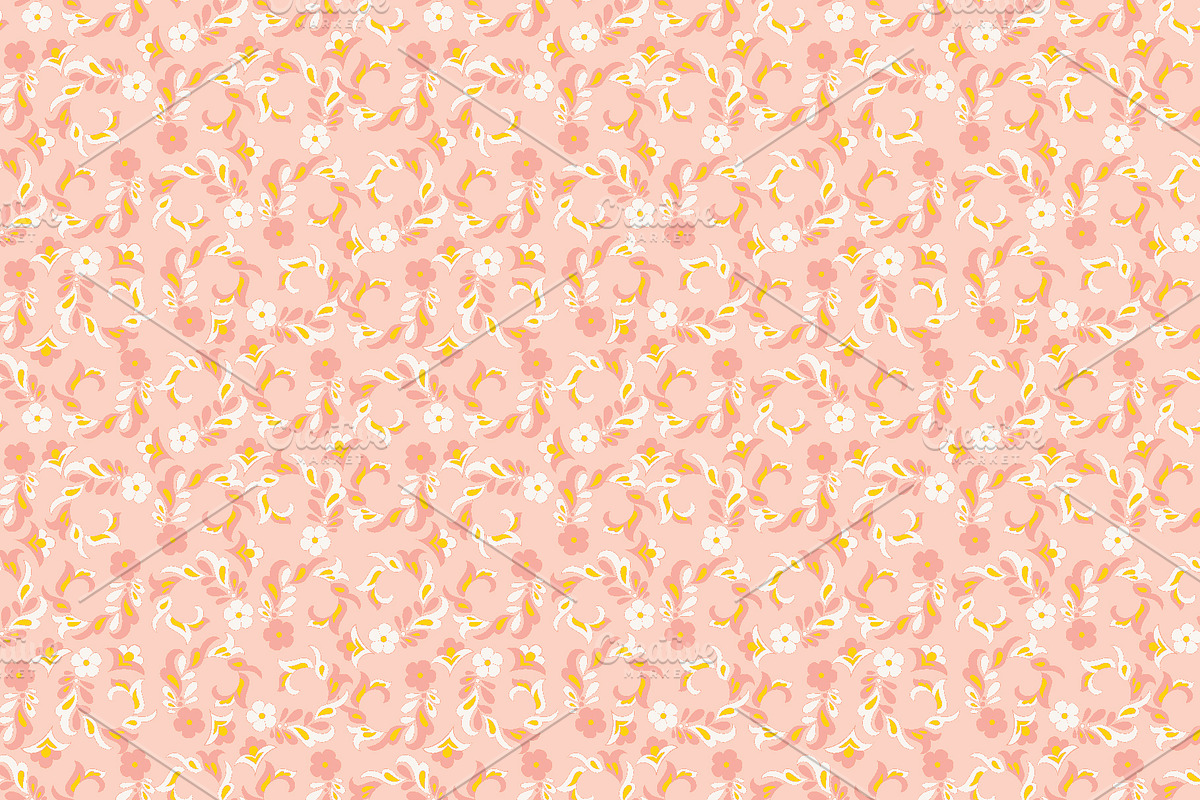 4 Cute summer fabric floral patterns, a Pattern Graphic by antalogiya (Photo 2 of 5)
