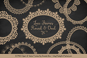 Champagne Round Lace Frames, an Illustration by Amanda Ilkov (Thumbnail 2 of 5)
