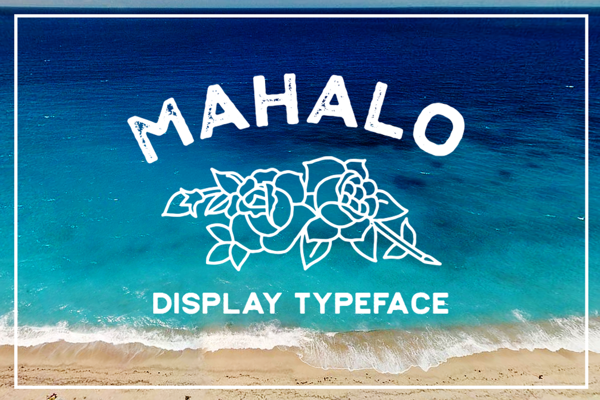 Mahalo - (INTRO SALE), a Font by Mark Richardson (Photo 1 of 3)