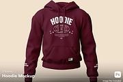 Casual Hoodie Mockup, a Hoody Mockup by graphicsauce (Thumbnail 1 of 4)