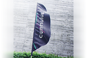 Quill Feather Bow Sail Flag MockUp, an Advertising Mockup by coloformia (Thumbnail 11 of 15)