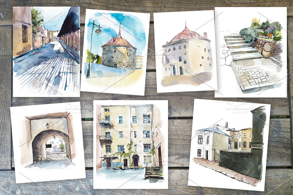 Sketches Medieval Architecture, an Object Illustration by Budogoshch (Photo 4 of 9)