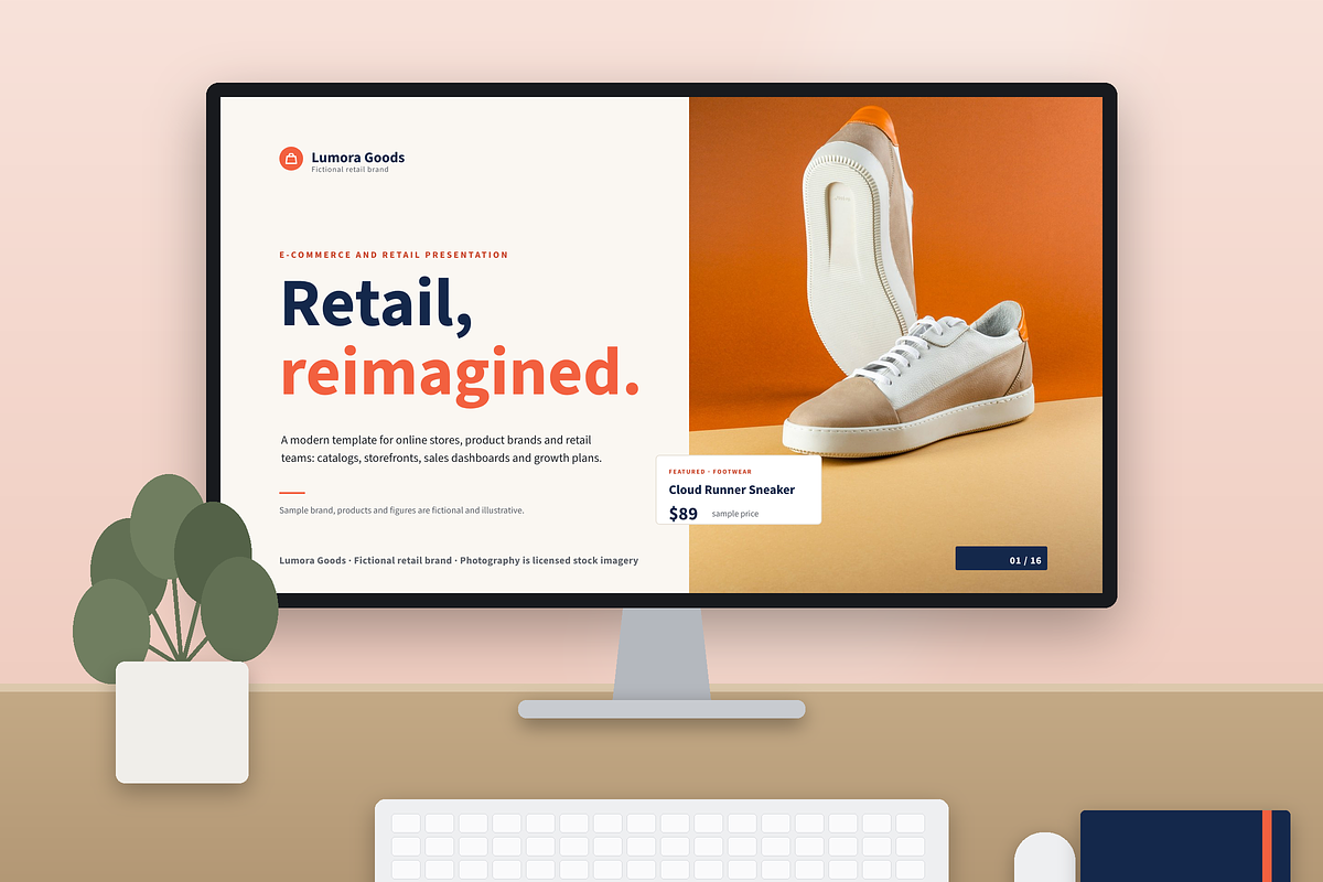 E-commerce Presentation Template, a Presentation Template by novexora (Photo 1 of 5)