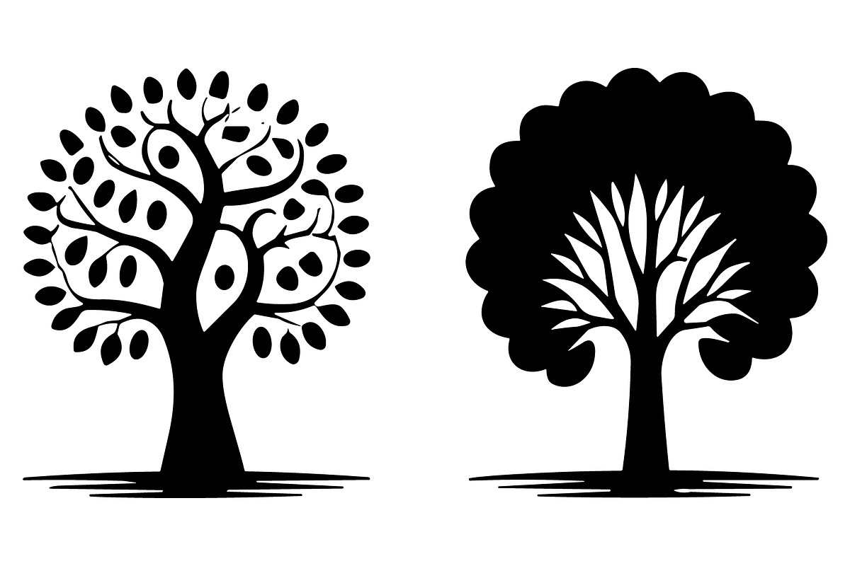 Versatile Tree Vector Silhouettes, an Illustration by hafijul (Photo 6 of 7)