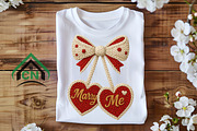 Knitted Bow with Marry Me Hearts Png, an Illustration by Craft Nest (Thumbnail 5 of 6)