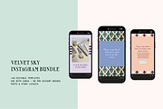 Velvet Sky Instagram Bundle, a Design Template by studiobrut.be (Thumbnail 1 of 4)