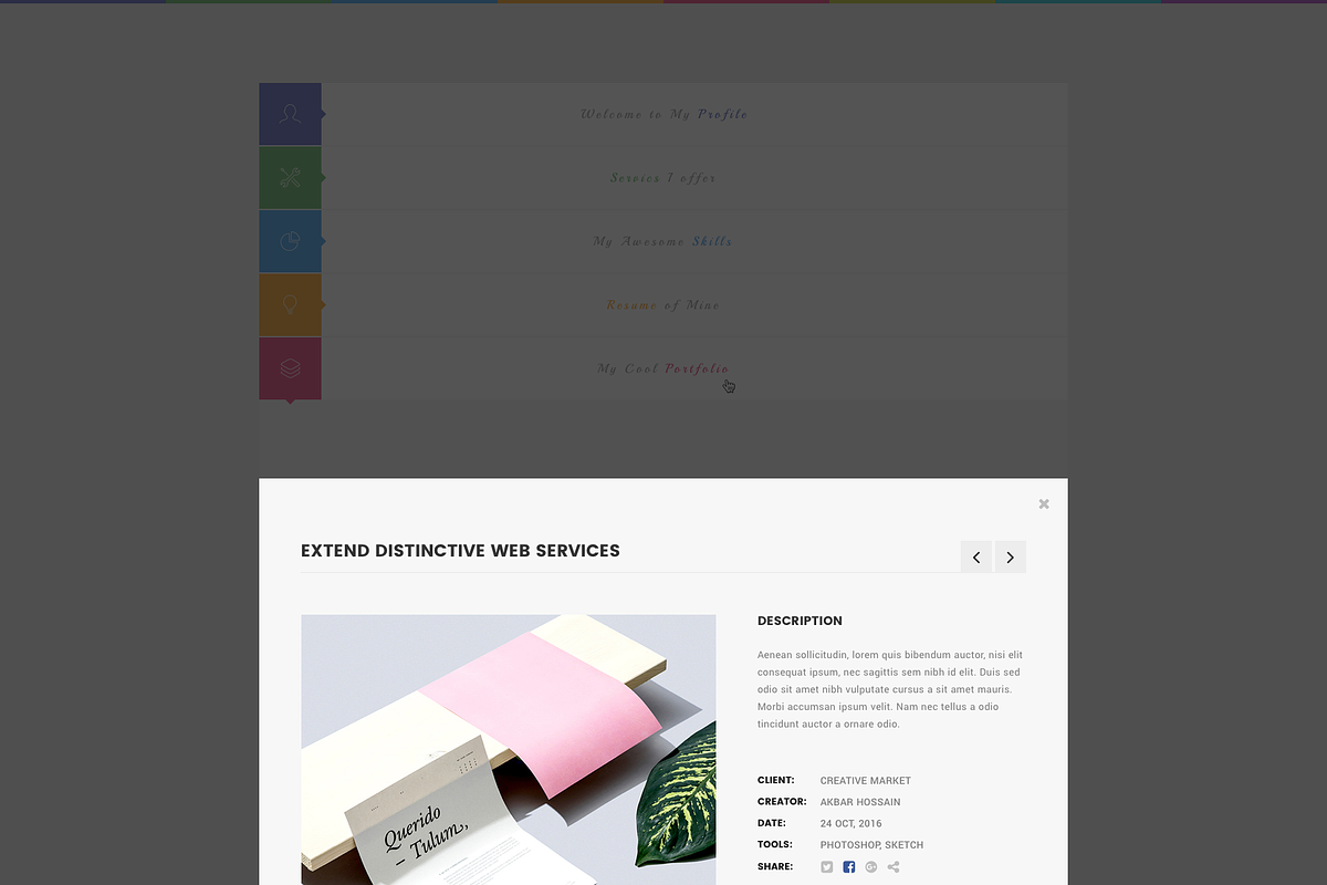 JS - Minimal Resume Template, a Websites & App Template by bigpsfan's SHOP (Photo 10 of 14)