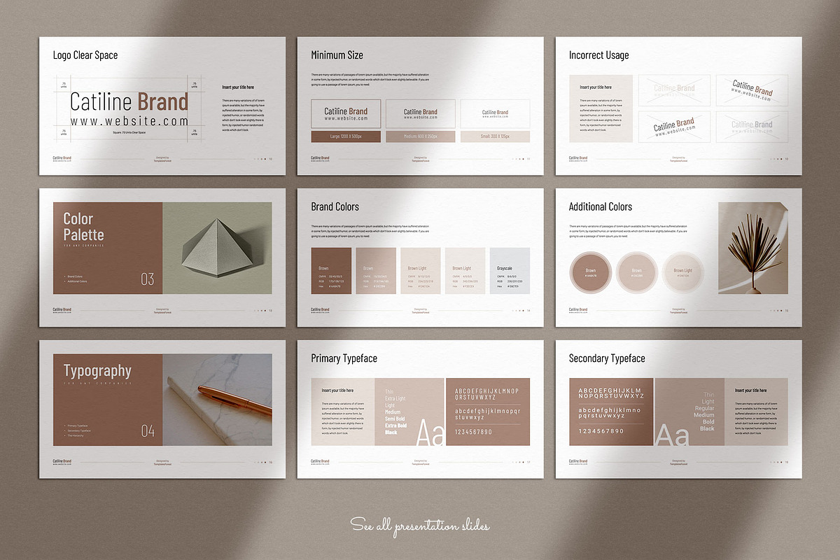 Brand Guidelines Template, a Presentation Template by TemplatesForest (Photo 3 of 6)