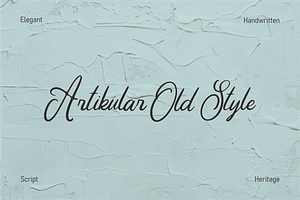 Artikular Old Style Script