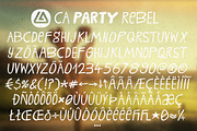 CA Rebel Party Rebel, a Handwritten Font by Cape Arcona Type Foundry (Thumbnail 2 of 3)