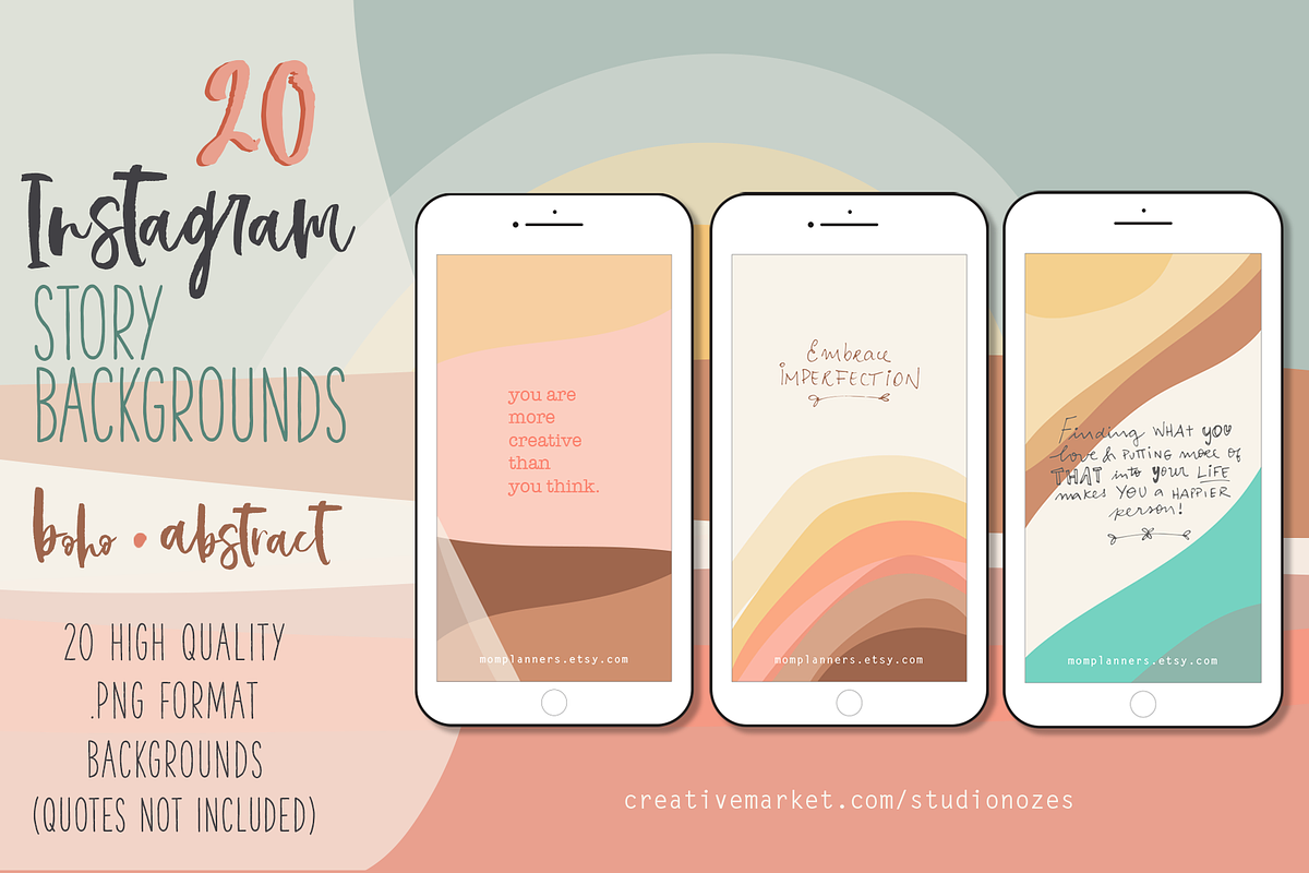 Instagram STORY Template BACKGROUND, a Social Media Template by PATRICIA SODRÉ © (Photo 1 of 2)