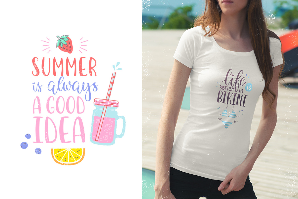 Summer Vibes Design Pack, a Decorative Illustration by Yuzach (Photo 8 of 13)