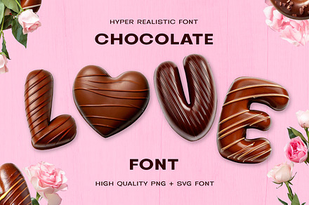 Chocolate Love | Letters & SVG Font, a Handwritten Font by Making Rad Things