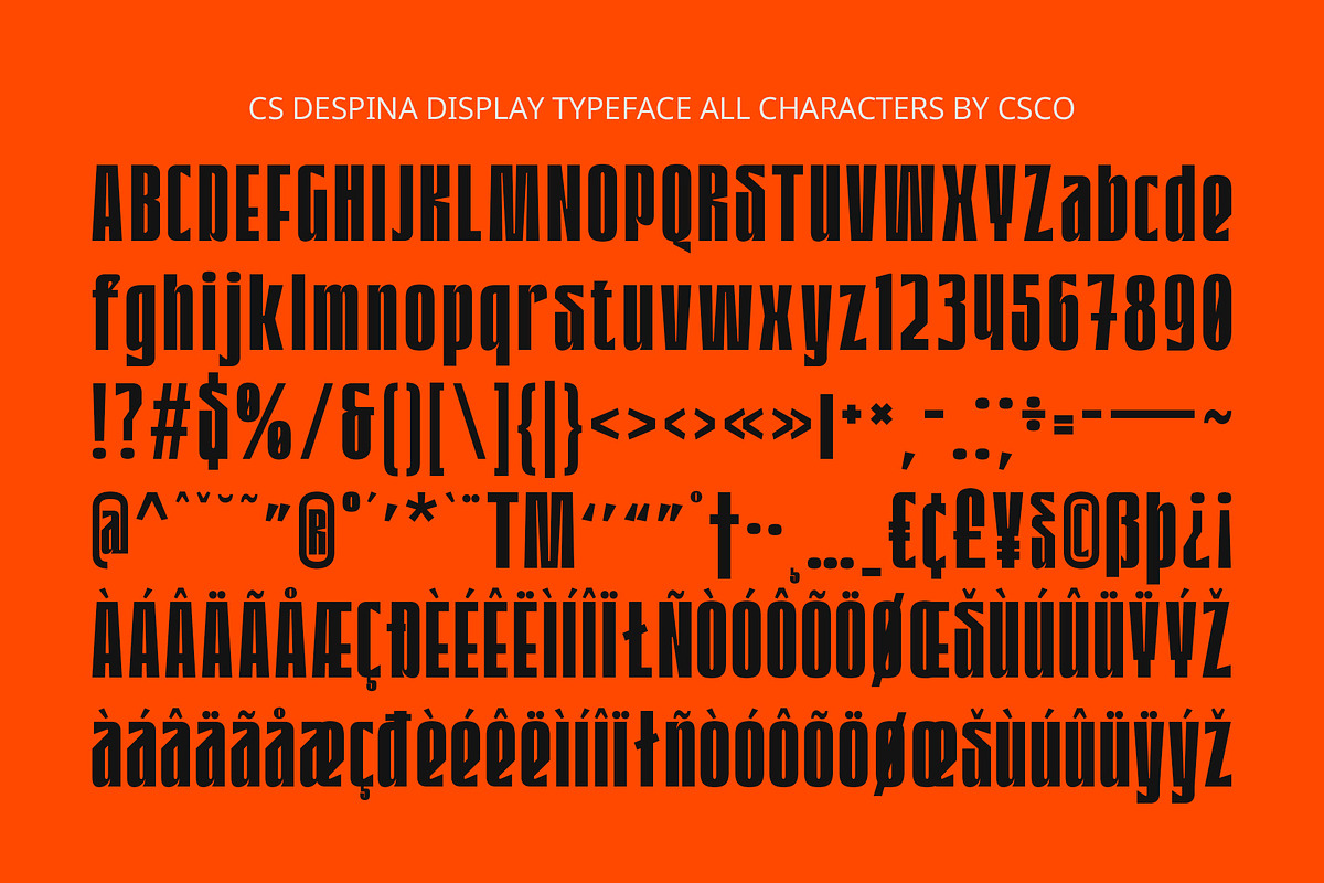 CS Despina – Condensed Font, a Sans Serif Font by Craft Supply Co. (Photo 8 of 8)