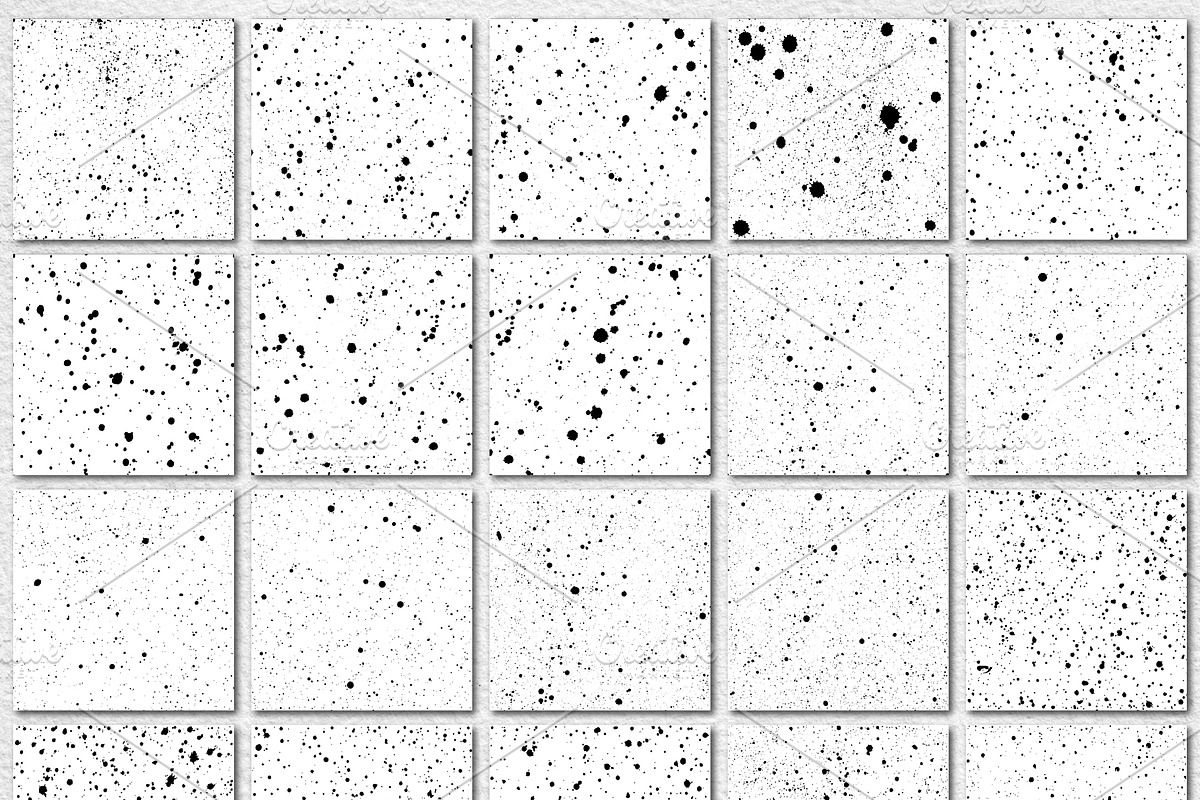25 Ink Splatter Patterns, a Pattern Graphic by Artemisia_Art (Photo 7 of 7)