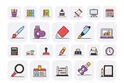 Office Supplies Icons, a Duotone Icon by Brickclay (Thumbnail 7 of 9)