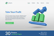 Finance Landing Pages, a Templates & Theme by Odeniz (Thumbnail 9 of 31)