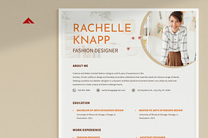 Creative Resume For Fashion Designer