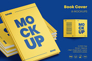 8 Book Cover Mockup Set, a Print Template by Graphic Bird (Thumbnail 1 of 11)
