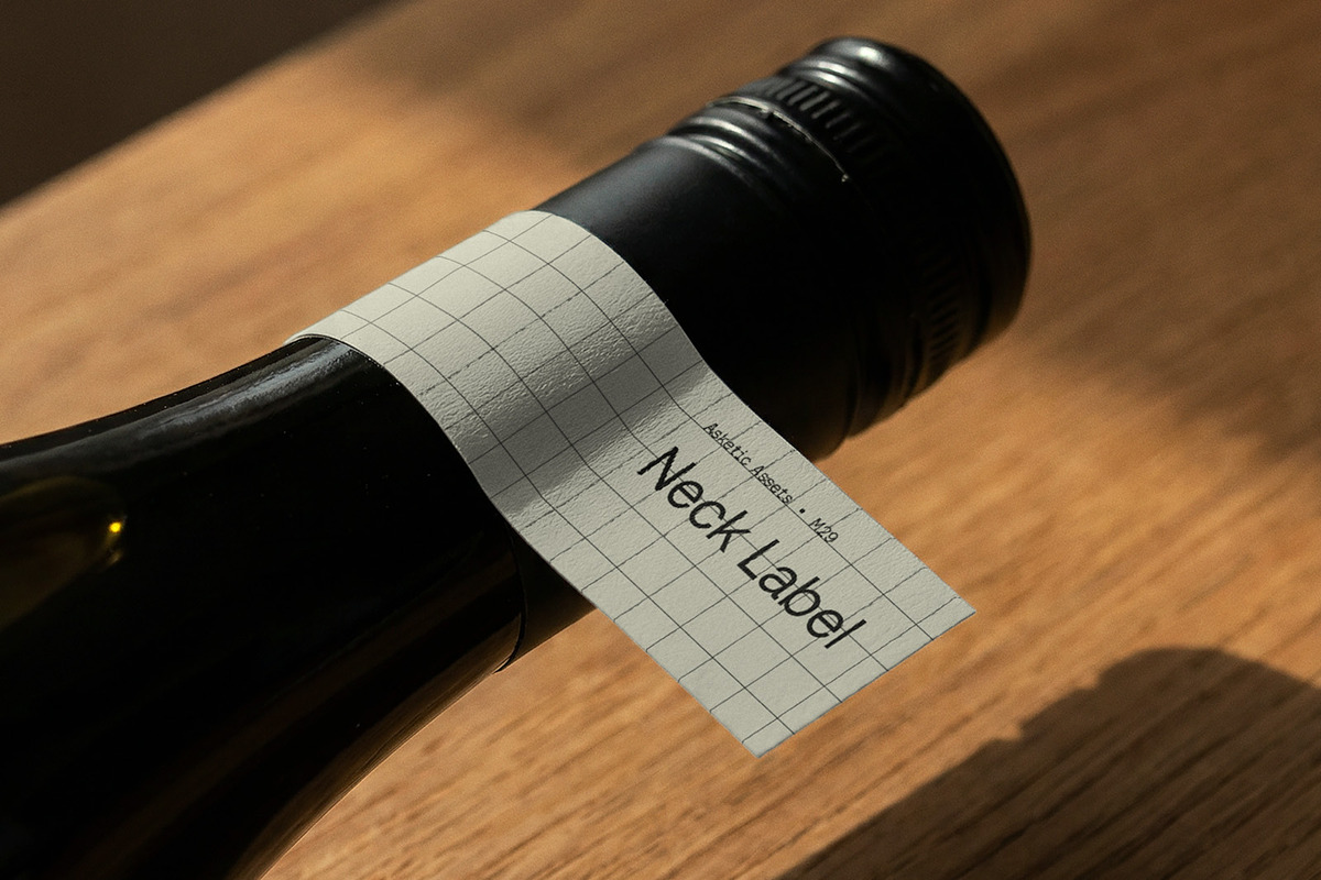 Neck Label M29, a Packaging Mockup by Asketic (Photo 2 of 2)