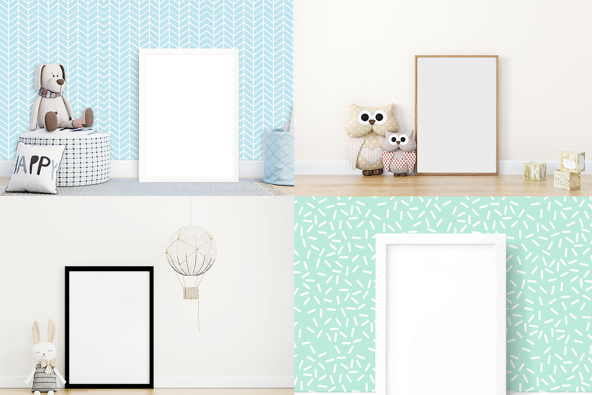 Frame Mockup Kids Bundle - 22, a Household Mockup by Mockup Shop (Photo 2 of 6)