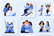 Friends Illustration Art Set, a Person Illustration by Brickclay (Thumbnail 5 of 9)