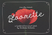 Bloomette Handwritten Script Font, a Handwritten Font by Berdansabersama (Thumbnail 1 of 8)