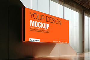 Modern mockup of a blank banner, an Advertising Mockup by OSORIOartist