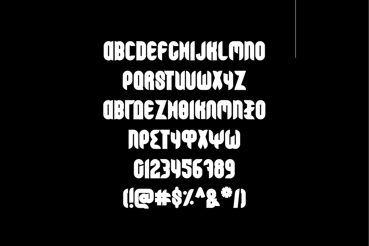 GNF-Olympian Font preview 4