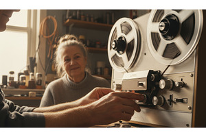 Person adjusts controls on a vintage, a Person Photo by Igor Tichonow