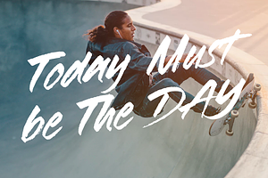 Rushway - Handwritten Display Font