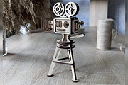 Retro Video Camera - Laser Cut File, an Object Graphic by VectorPainter (Thumbnail 2 of 16)