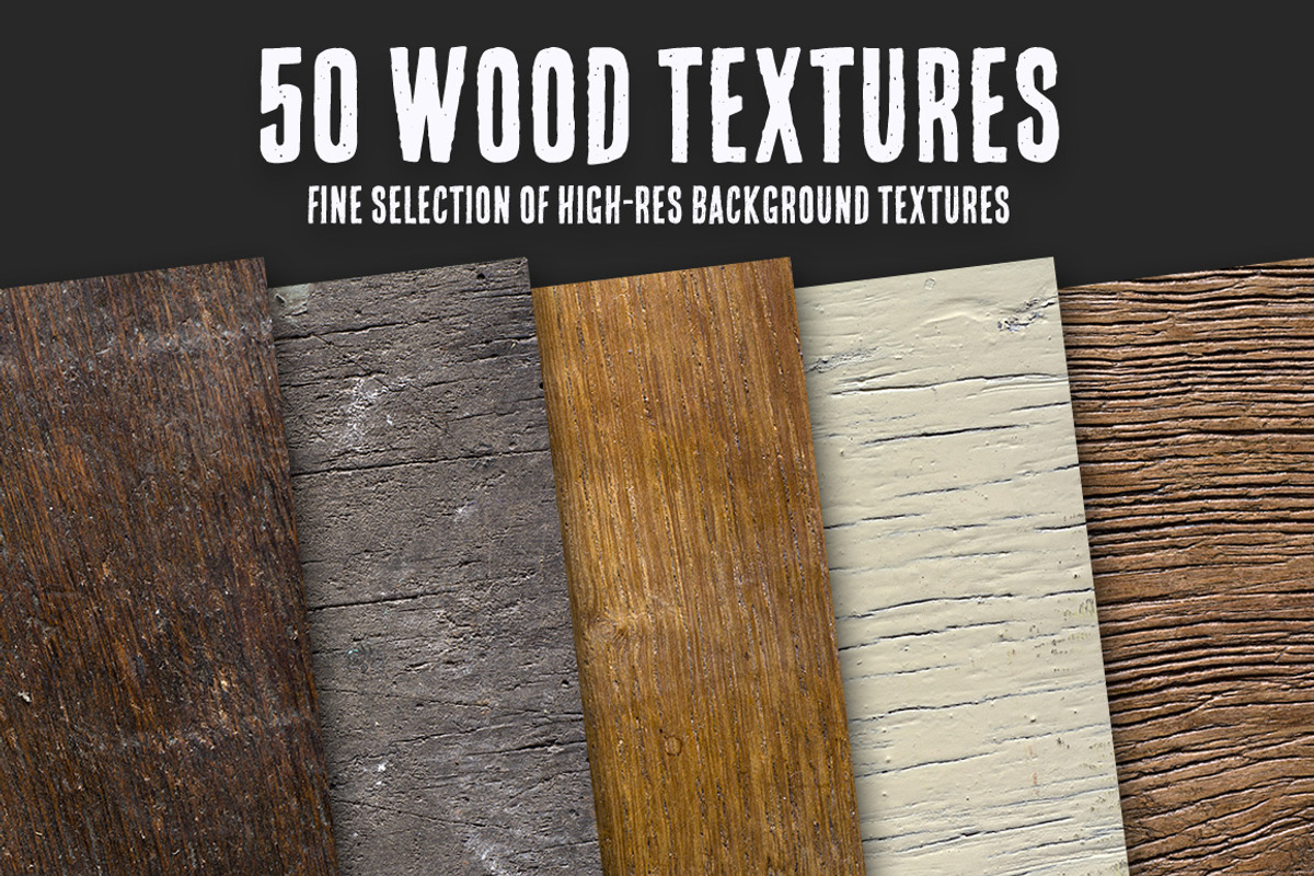 50 Wood Textures Bundle, a Texture Graphic by 77 Productions (Photo 1 of 11)