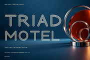 Triad Motel — Three-Rail Retro, a Sans Serif Font by Colorsfav (Thumbnail 1 of 11)