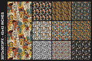 10 Art Series Patterns: Basquiat, a Pattern Graphic by Motifs (Thumbnail 12 of 12)