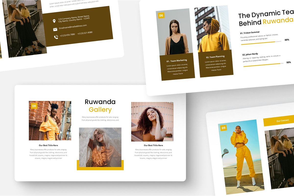 Ruwanda - Fashion Google Slide, a Presentation Template by Annora Studio (Photo 3 of 5)