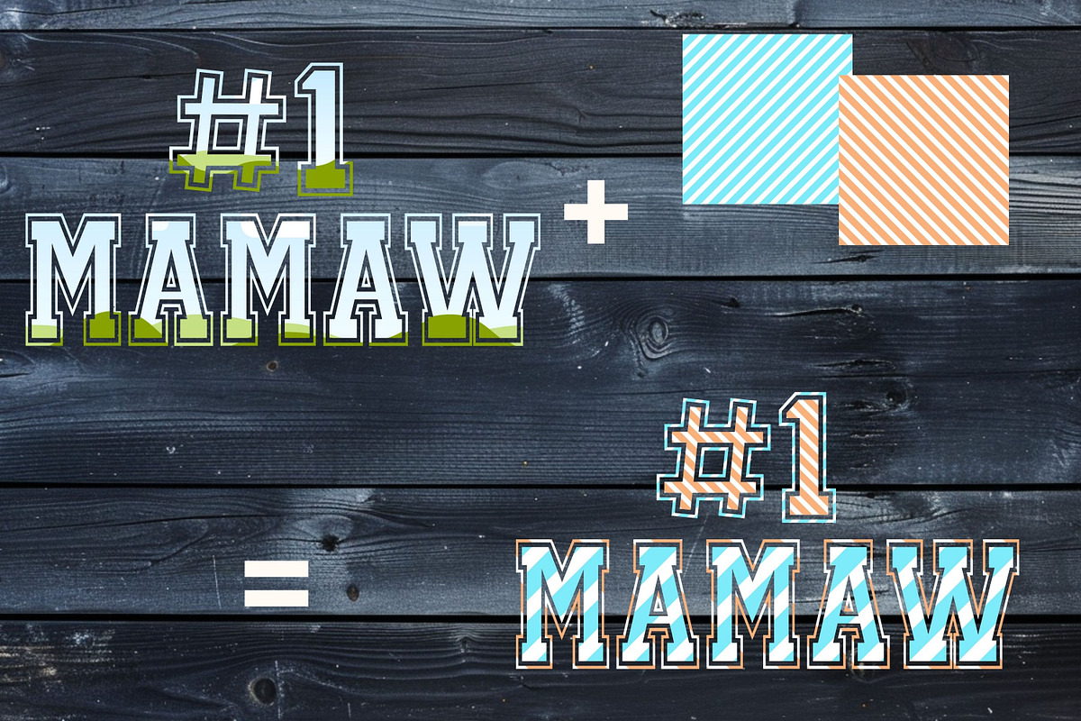 #1 Mamaw Canva Template Frame, a Design Template by Rivermill Printables (Photo 2 of 2)