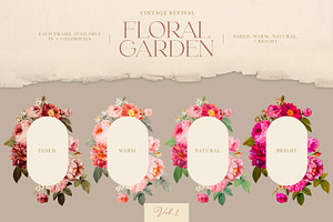 Vintage Floral Garden Vol. 1