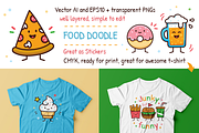 Food Doodle Toolkit, a Food Illustration by Manudesign (Thumbnail 3 of 5)