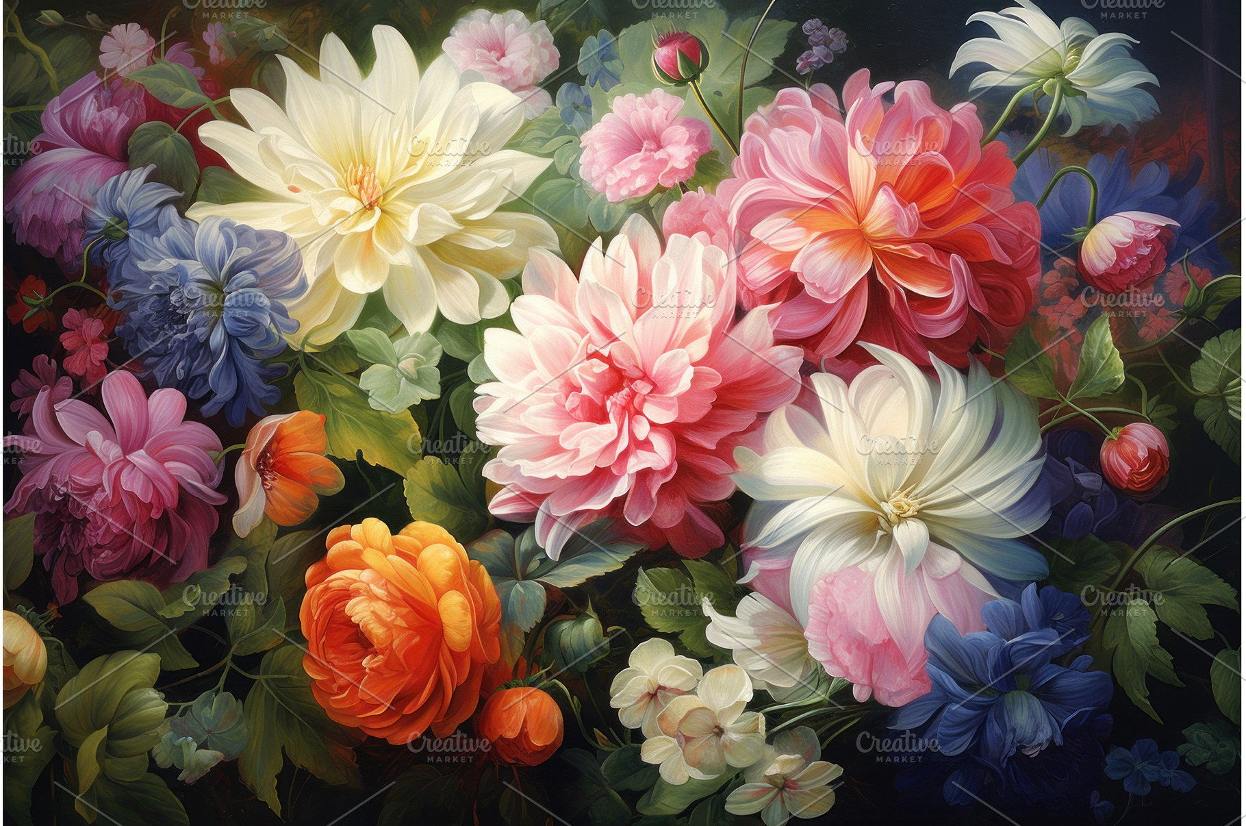 Vibrant Summer garden flowers, a Nature Photo by Ylivdesign