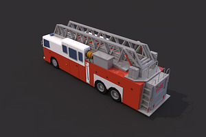 Low Poly Firetruck