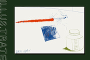DAVID HOCKNEY PROCREATE BRUSHES, a Brush Add-On by Illus.trate (Thumbnail 2 of 6)