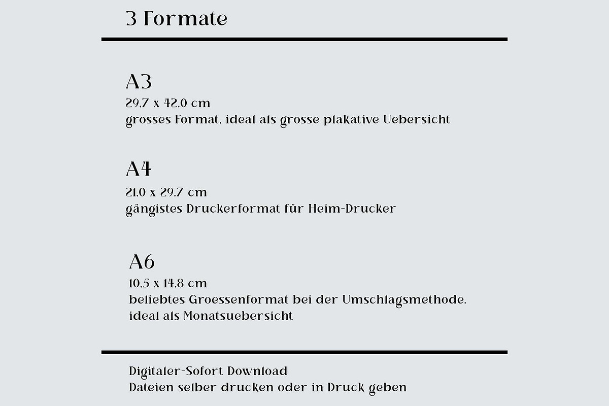 Finanzplaner German PDF JPG A4 A3 A6, a Stationery Template by EdeniaArtStudio (Photo 4 of 6)