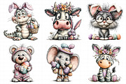 Quirky Easter Animals Clipart, an Illustration by Daily.Designs (Thumbnail 3 of 7)