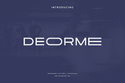Deorme - Modern Display Typeface, a Serif Font by garismantra (Thumbnail 1 of 4)