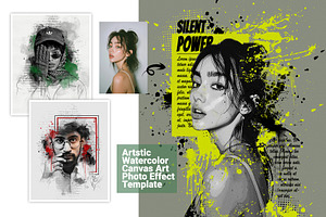 Artistic Watercolor Canvas Art