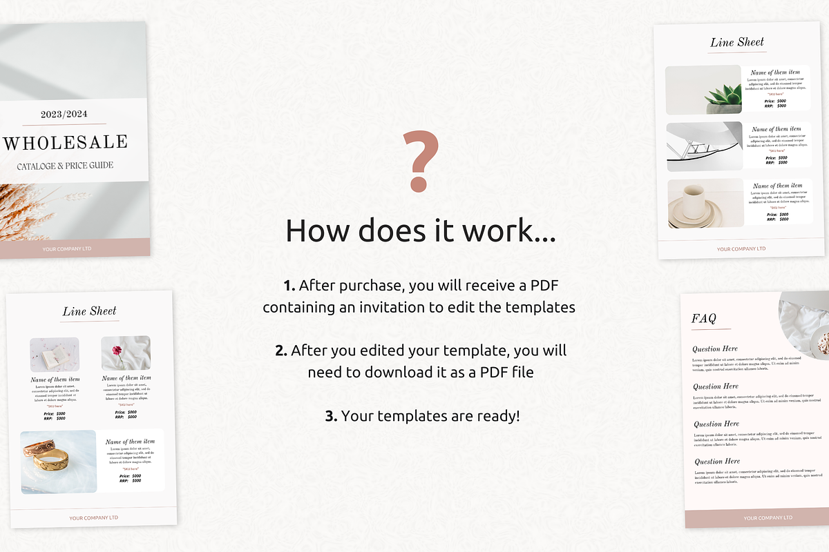 Wholesale Line Sheet Template, a Marketing Template by PittaFinePrint (Photo 4 of 9)