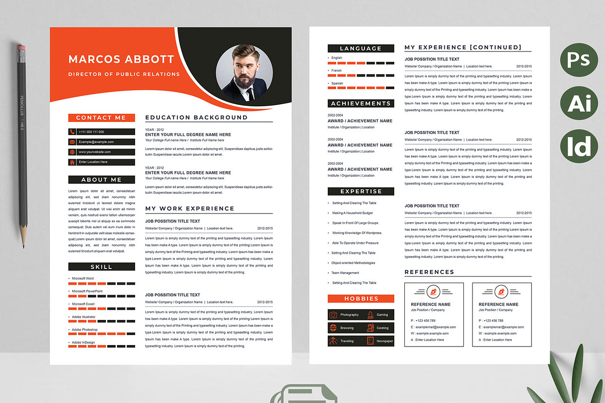 Best Resume Template | CV Template, a Resume Template by Attractive Resume (Photo 2 of 3)