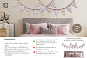 Fabric Bunting Canva Smart Mockup, a Household Mockup by Mockup Scene (Thumbnail 9 of 10)
