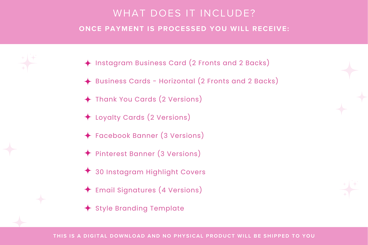 Pink Canva Branding Kit, a Branding & Logo Template by GlamWebDesigns (Photo 2 of 10)
